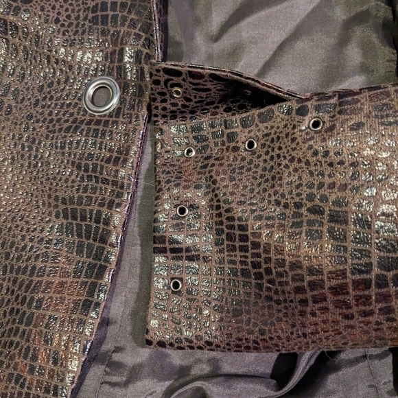 Faux leather for fall Lena Gabrielle size 8 jacket - Picture 6 of 7